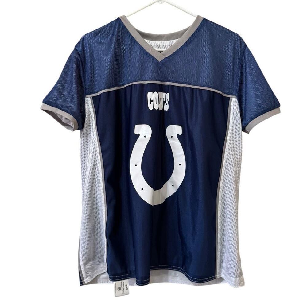 NFL Colts Adult Size Medium Jersey Flag Football Athleisure Preppy Activewear